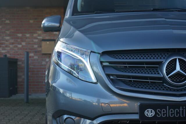 Mercedes-Benz VITO 116 CDI Lang , LED, Camera, Cruise, Navi, Trekhaak, Seleniet Grijs, Garantie, 1e eigenaar!