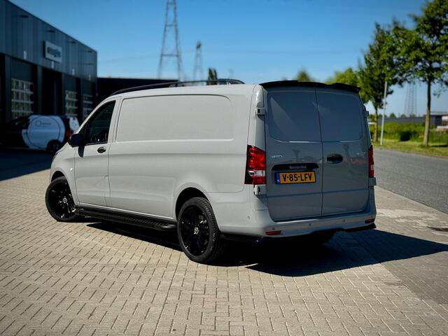 Mercedes-Benz VITO 116 CDI XL L3 Select | EDITION | Automaat | Cruise control | Achterdeuren | Bumpers in kleur | Trekhaak AHW 2500 kg | Laadruimte bekleding | Tweezitsbank | Led koplampen | 19" LM velgen | Spoilerpakket | Treeplanken | Diffuser