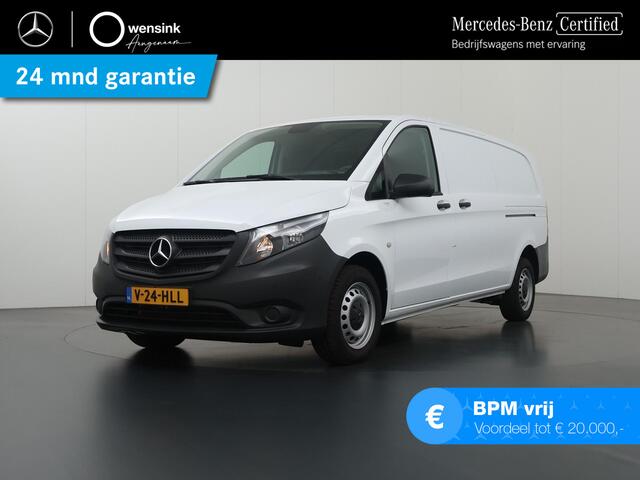 Mercedes-Benz VITO 116 CDI XL L3 | Aut. | Dubbele Schuifdeur | Navigatie | Airco | Cruise control | Parkeercamera en Parkeersensoren V+A | Trekhaak 2500kg | Comforstoel Bestuurder | Bijrijdersbank | Certified |