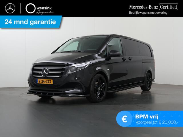 Mercedes-Benz VITO 116 CDI Aut. | L3 XL | Pro | EDITION | 19" Velgen | Spoilerpakket | Treeplanken | Automaat | Parkeercamera | Distronic Plus | Trekhaak 2500Kg | Dubbele schuifdeuren | Stoelverwarming | Nieuw