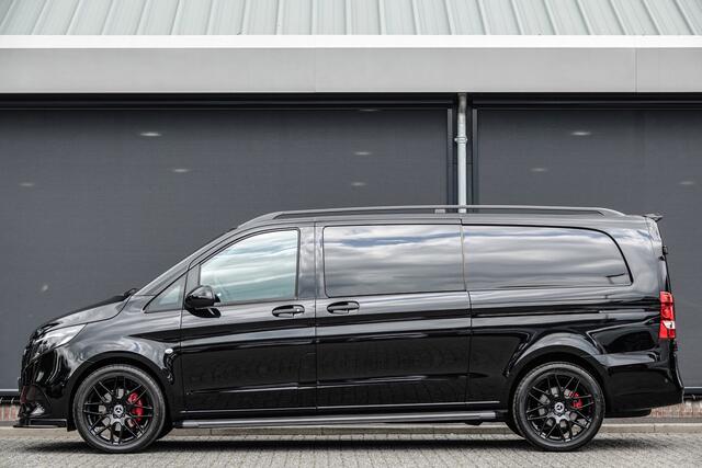 Mercedes-Benz VITO 119Cdi 190Pk 9G-Tronic Aut. | Dubbele Cabine | Mixto Pro | Extra lang | 2xSchuifdeur | Achteruitrijcamera | Afneembare trekhaak | Spoilerpack | Rode remzadels | 20''