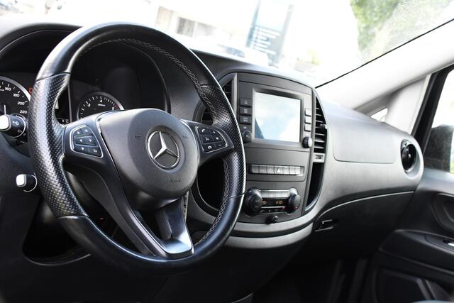 Mercedes-Benz VITO 114 CDI Lang DC Black Edition Camera, Cruise, Carplay, 190PK, Automaat, 2 x Schuifdeur, Leder, LED, Uniek!