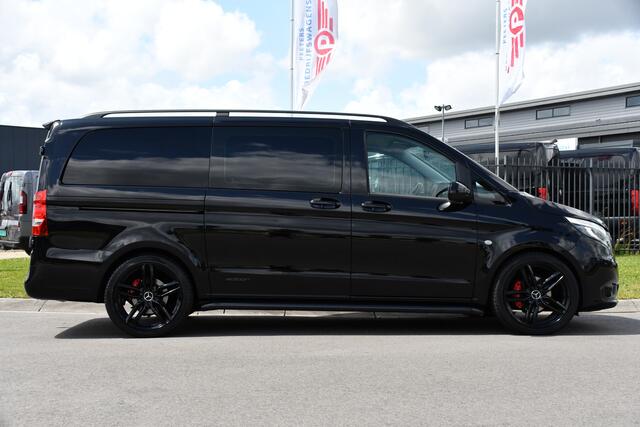 Mercedes-Benz VITO 114 CDI Lang DC Black Edition Camera, Cruise, Carplay, 190PK, Automaat, 2 x Schuifdeur, Leder, LED, Uniek!