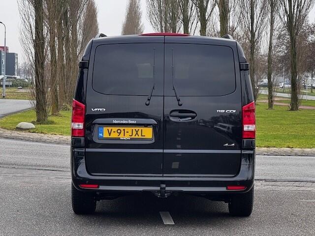 Mercedes-Benz VITO 119 CDI L3 Sportpakket l Dubbel Cabine l 4 x 4 l AIRMATIC l 360 gr Camera l 2,5t AHW | DISTRONIC | gewicht l MBUX l LEDER l Stoelverwarming l 2 x Schuifdeuren l Luchtvering l Luxe Lederen interieur l Geen BPM l