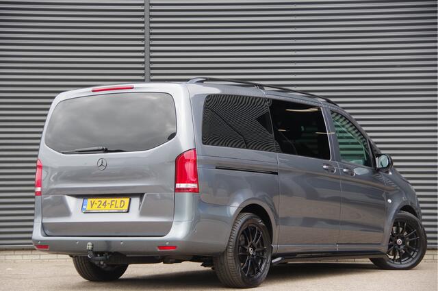 Mercedes-Benz VITO 119 CDI L2 AUT. DC-5P, LED, LEDER, 2X SCHUIFDEUR, TREKHAAK, STOELVERWARMING, STANDKACHEL, CAMERA, NAVI, CRUISE, CLIMA, DUBBELE CABINE