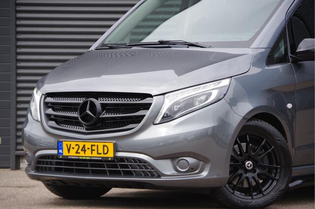 Mercedes-Benz VITO 119 CDI L2 AUT. DC-5P, LED, LEDER, 2X SCHUIFDEUR, TREKHAAK, STOELVERWARMING, STANDKACHEL, CAMERA, NAVI, CRUISE, CLIMA, DUBBELE CABINE