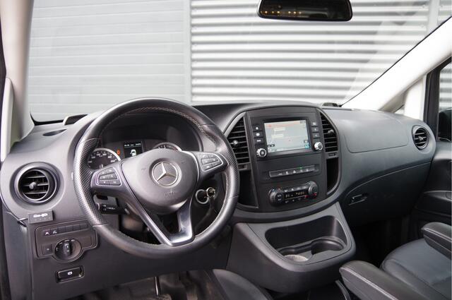 Mercedes-Benz VITO 119 CDI L2 AUT. DC-5P, LED, LEDER, 2X SCHUIFDEUR, TREKHAAK, STOELVERWARMING, STANDKACHEL, CAMERA, NAVI, CRUISE, CLIMA, DUBBELE CABINE