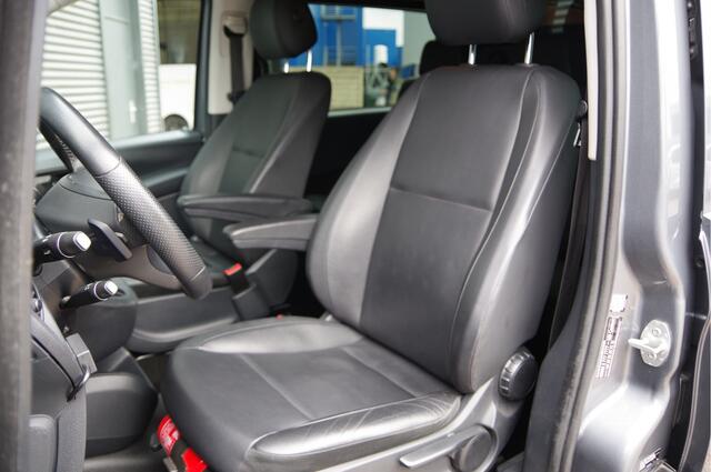 Mercedes-Benz VITO 119 CDI L2 AUT. DC-5P, LED, LEDER, 2X SCHUIFDEUR, TREKHAAK, STOELVERWARMING, STANDKACHEL, CAMERA, NAVI, CRUISE, CLIMA, DUBBELE CABINE