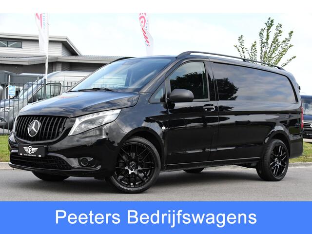 Mercedes-Benz VITO 116 CDI L2 Black Edition Cruise, Camera, Carplay, 164pk, Automaat, Sensoren, Trekhaak, Multimedia, LED, Stoelverwarming, Uniek!