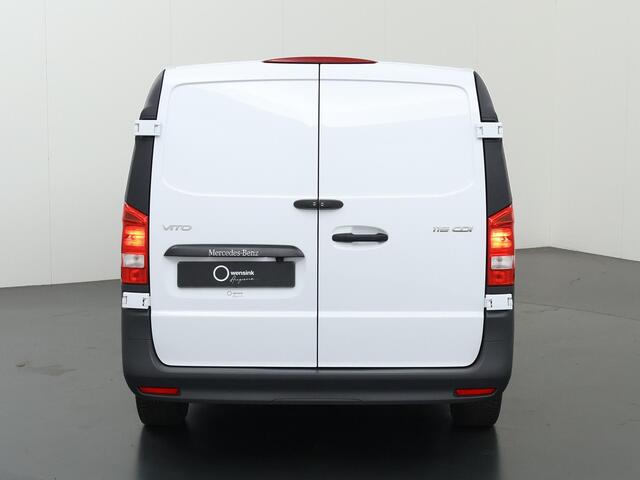 Mercedes-Benz VITO 116 CDI | L3 XL | AUT. | PRO | 270° DEUREN | TREKHAAK | NAVIGATIE | CRUISE CONTROL | AIRCO | ACHTERUITRIJCAMERA | BETIMMERDE LAADRUIMTE HOUT | BIJRIJDERSBANK