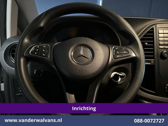 Mercedes-Benz VITO 111 CDI L2H1 inrichting Euro6 Airco | Camera | Navigatie | Cruisecontrol | Trekhaak Parkeersensoren, Sidebars, Bijrijdersbank
