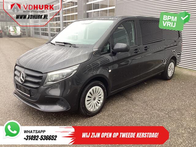 Mercedes-Benz VITO 116 CDI Aut. L3 DC Dubbel Cabine BPM VRIJ! 6 Pers./ 2xSchuifdeur/ LED/ Stoelverw./ 270Gr. Deuren/ Carplay/ Camera/ Cruise/ Trekhaak