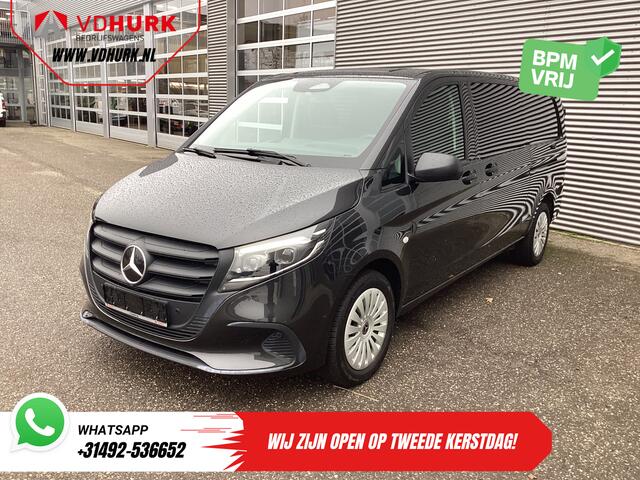 Mercedes-Benz VITO 116 CDI Aut. L3 DC Dubbel Cabine BPM VRIJ! 6 Pers./ 2xSchuifdeur/ LED/ Stoelverw./ 270Gr. Deuren/ Carplay/ Camera/ Cruise/ Trekhaak