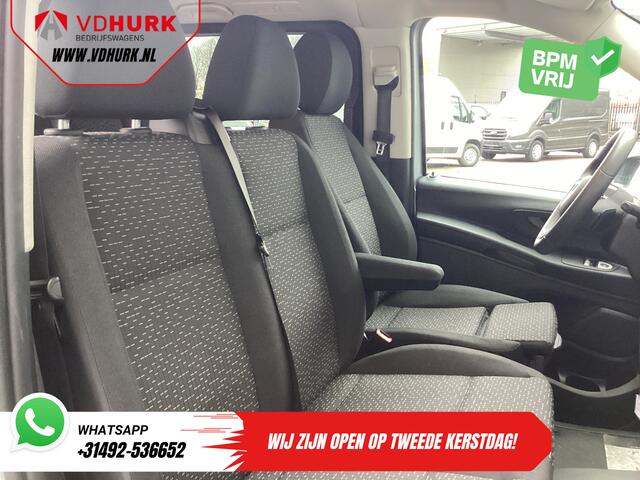 Mercedes-Benz VITO 116 CDI Aut. L3 DC Dubbel Cabine BPM VRIJ! 6 Pers./ 2xSchuifdeur/ LED/ Stoelverw./ 270Gr. Deuren/ Carplay/ Camera/ Cruise/ Trekhaak