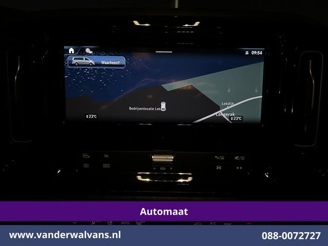 Mercedes-Benz VITO 116 CDI 164pk 9G-Tronic Automaat L2H1 Dubbele Cabine Fabrieksgarantie Euro6 Airco | 2x zijdeur | 5-Zits | 360 graden Camera | Navigatie LED, LM velgen, 2500kg Trekhaak, Adaptieve Cruisecontrol, Parkeersensoren, Isofix, MBUX