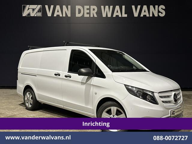 Mercedes-Benz VITO 114 CDI 136pk L2H1 Inrichting Euro6 Airco | Camera | LM velgen | Cruisecontrol | Trekhaak | Stoelverwarming Dakdragers, Parkeersensoren, Bijrijdersbank, Achterklep