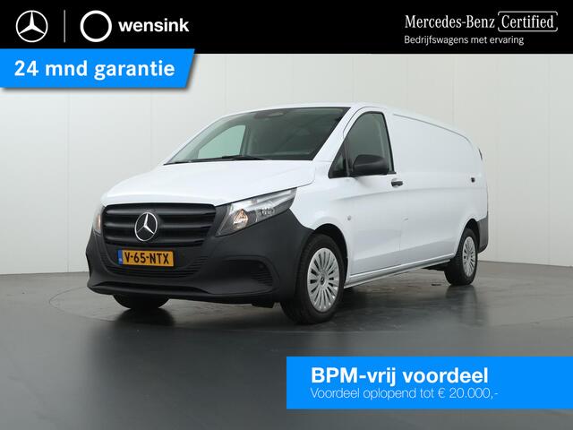 Mercedes-Benz VITO 116 CDI | Aut. | XL L3 | Pro | 3 zits | Achteruitrijcamera | Stoelverwarming | Navigatie | Airco | Dynamic Drive | Spiegelpakket | Cruise Control | Certified