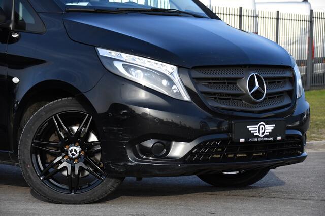 Mercedes-Benz VITO 119 CDI L2 Black Edition Camera, Cruise, LED, Stoelverwarming, Standkachel, Leder, 190pk, Automaat, Trekhaak, Uniek!