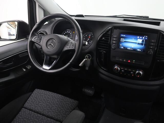 Mercedes-Benz VITO 114 CDI | AUT. | XL L3 | DUBBELE CABINE | MARGE | 2X ZIJSCHUIFDEUR | CAMERA | LED | STOELVERWARMING | NAVIGATIE | CRUISE CONTROL | CLIMATE CONTROL | LAADRUIMTE BETIMMERING | TREKHAAK