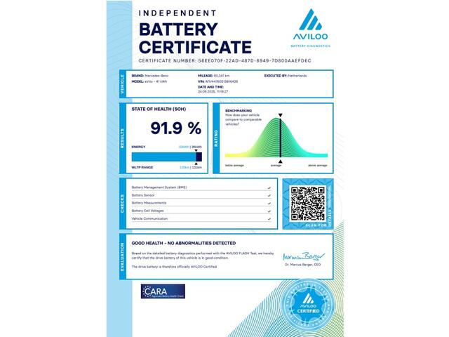 Mercedes-Benz VITO eVito Lang 41 kWh Airco SOH 91,9% 12-2020