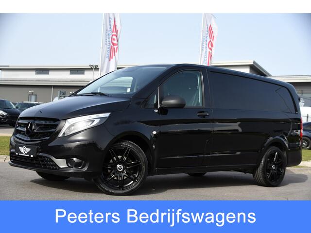 Mercedes-Benz VITO 116 CDI L2 Black Edition Camera, Cruise, LED, 164pk, Trekhaak, Leder, Multimedia, Automaat, Sensoren, Uniek!