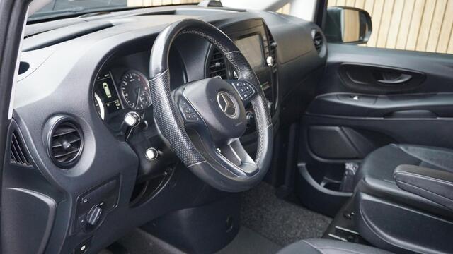Mercedes-Benz VITO 116 CDI 163PK Automaat Extra Lang Leder LED 19inch LM Sidebar Trekhaak *46140km* Cavansiet Blue!
