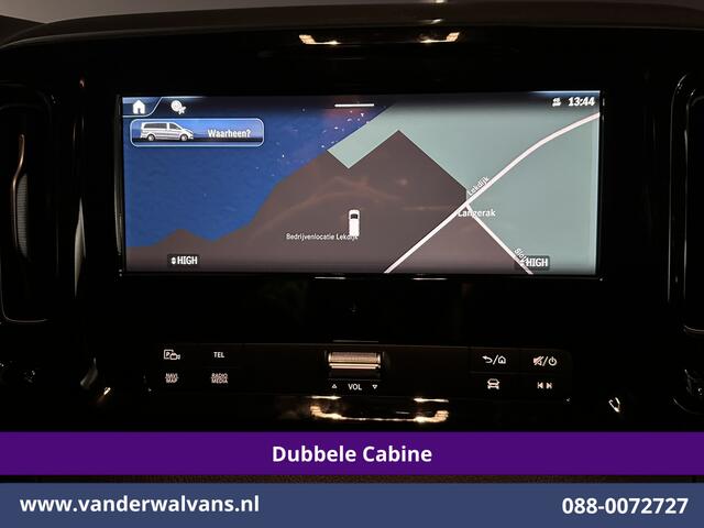 Mercedes-Benz VITO 116 CDI 164pk 9G-Tronic Automaat L2H1 Dubbele Cabine Fabrieksgarantie Euro6 Airco | 5-Zits | 2x zijdeur | 360 graden Camera Navigatie, LED, LM Velgen, 2500kg Trekhaak, Adaptieve Cruisecontrol, Parkeersensoren, Isofix, MBUX