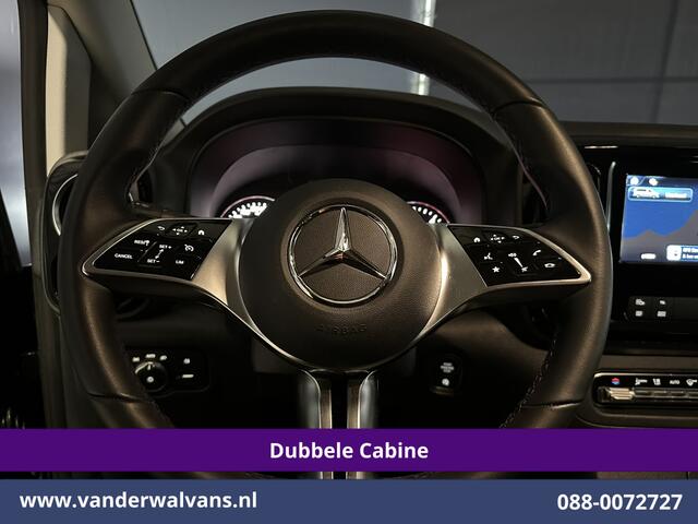 Mercedes-Benz VITO 116 CDI 164pk 9G-Tronic Automaat L2H1 Dubbele Cabine Fabrieksgarantie Euro6 Airco | 5-Zits | 2x zijdeur | 360 graden Camera Navigatie, LED, LM Velgen, 2500kg Trekhaak, Adaptieve Cruisecontrol, Parkeersensoren, Isofix, MBUX