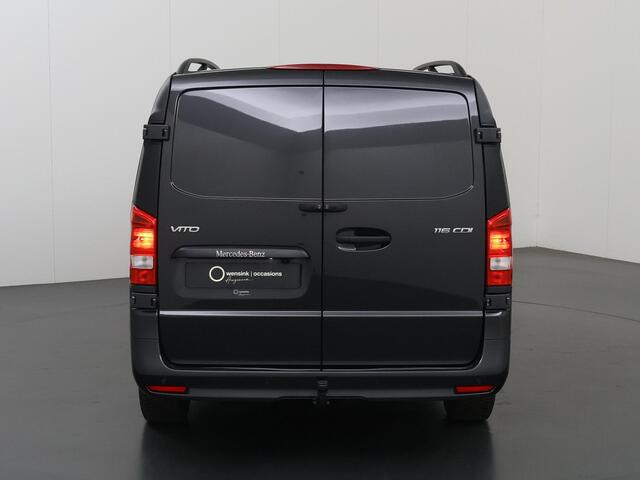 Mercedes-Benz VITO 116 CDI | L2 | SELECT | 160 PK | AUTOMAAT | MULTI-BEAM LED | 2500 KG TREKHAAK | ZWART LEDER | 270° DEUREN | BETIMMERDE LAADRUIMTE | STOELVERWARMING | CRUISE CONTROL | AIRCO | APPLE CARPLAY EN ANDROID AUTO