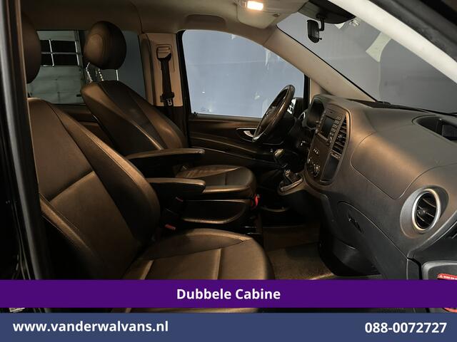 Mercedes-Benz VITO 116 CDI 164pk L2H1 Dubbele Cabine Euro6 Airco | 5-Zits | Navigatie | Camera | Cruisecontrol LM velgen, Trekhaak, Sidebars, Leder, Parkeersensoren, Dakdragers