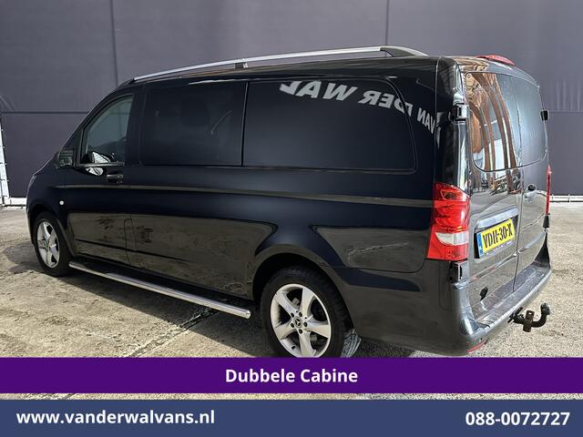 Mercedes-Benz VITO 116 CDI 164pk L2H1 Dubbele Cabine Euro6 Airco | 5-Zits | Navigatie | Camera | Cruisecontrol LM velgen, Trekhaak, Sidebars, Leder, Parkeersensoren, Dakdragers