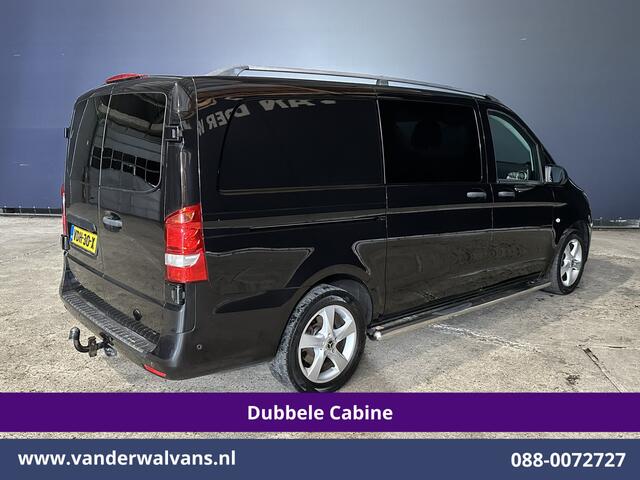 Mercedes-Benz VITO 116 CDI 164pk L2H1 Dubbele Cabine Euro6 Airco | 5-Zits | Navigatie | Camera | Cruisecontrol LM velgen, Trekhaak, Sidebars, Leder, Parkeersensoren, Dakdragers