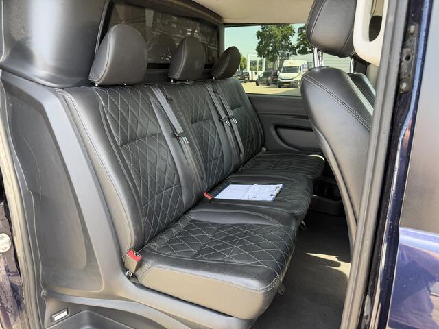 Mercedes-Benz VITO 114 CDI automaat L2H1 DC 5 persoons / euro 6 / bpm vrij / vaste prijs rijklaar ¤ 28.950 ex btw / lease vanaf ¤ / leer / camera / cruise en climate control / navigatie / trekhaak !