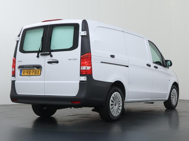 Mercedes-Benz VITO 116 CDI | Aut. | Lang L2 | Parkeercamera | Navigatie | 3-zits | Achterdeuren | Airco | Stoelverwarming | Certified