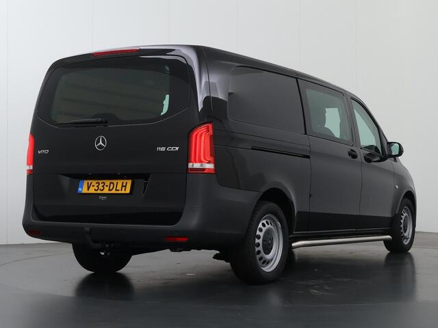 Mercedes-Benz VITO 116 CDI Extra Lang | Dubbel Cabine ¤49.995,- | Sidebars | LED | Trekhaak | Lat om Lat Betimmering |