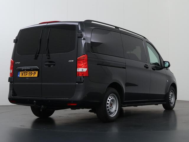 Mercedes-Benz VITO 114 CDI | Aut. | Lang L2 | Dubbele Cabine | Adaptieve Cruise Control | Stoelverwarming | LED Koplampen | Trekhaak | Parkeercamera | 5-zits | Airco | Stoelverwarming | Certified