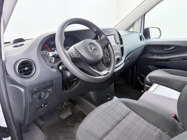 Mercedes-Benz VITO 114CDI Automaat Lang 2X Schuifdeur Trekhaak Imperiaal Navi Camera Cruise Control Airco Bluetooth Pdc Euro 6 Betonplex Vloer Wandbetimmering 1e Eigenaar Origineel Nederlandse Auto