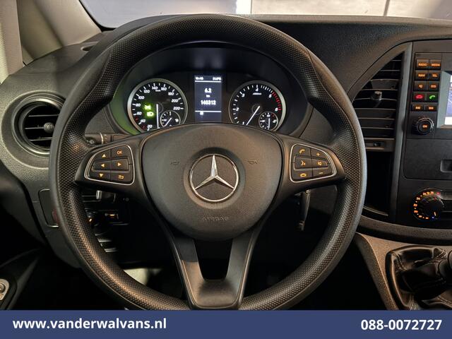 Mercedes-Benz VITO 116 CDI 164pk L2H1 Euro6 Airco | 3-Zits | Camera | Navigatie | Cruisecontrol | Stoelverwarming Bijrijdersbank, Achterklep