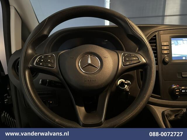 Mercedes-Benz VITO 110 CDI 102pk L2H1 Euro6 Airco | Imperiaal | Camera | Navigatie | Trekhaak | Apple Carplay | Cruisecontrol Android Auto, Parkeersensoren, Bijrijdersbank, Achterklep