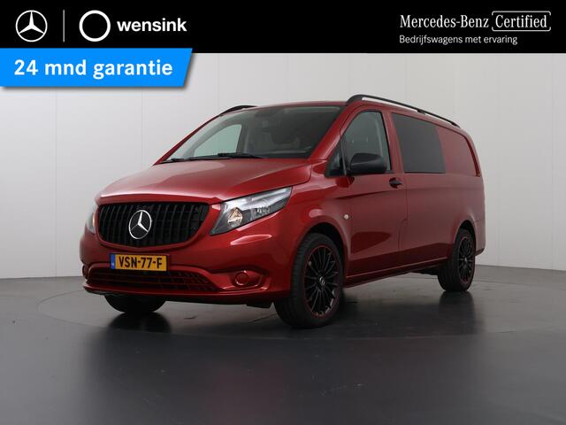Mercedes-Benz VITO 110 CDI | L2 | DUBBEL CABINE | NAVIGATIE | CLIMATE CONTROL | CRUISE CONTROL | ACHTERUITRIJCAMERA | METALLIC LAK | 19" VELGEN | GETINT GLAS | PANAMERICANA GRILLE | CERTIFIED