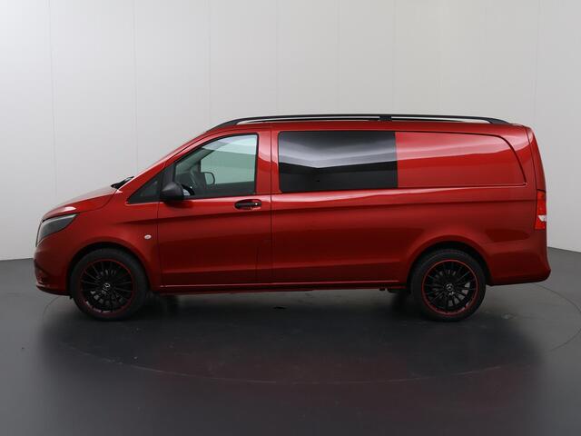 Mercedes-Benz VITO 110 CDI | L2 | DUBBEL CABINE | NAVIGATIE | CLIMATE CONTROL | CRUISE CONTROL | ACHTERUITRIJCAMERA | METALLIC LAK | 19" VELGEN | GETINT GLAS | PANAMERICANA GRILLE | CERTIFIED