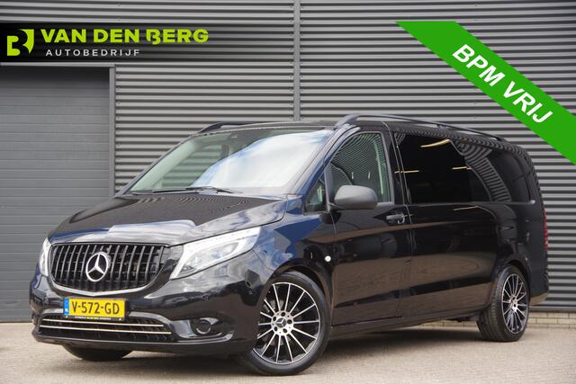 Mercedes-Benz VITO 116 CDI XL L3 AUT. DC-5P, LED, LEDER, 19'' LMV, TREKHAAK, STOELVERWARMING, NAP, CRUISE, CAMERA, CLIMA, NL AUTO, DUBBELE CABINE, DUBBEL CABINE