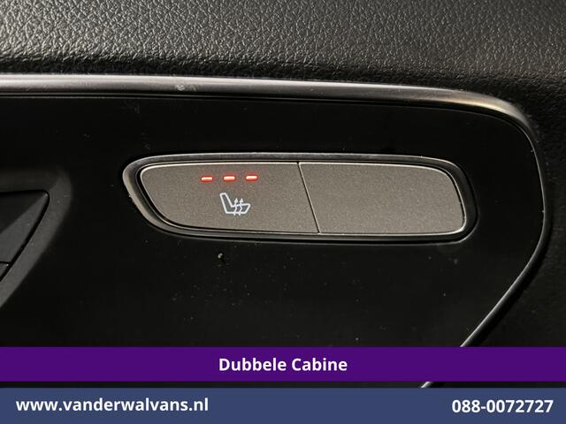 Mercedes-Benz VITO 116 CDI 164pk 9G-Tronic Automaat L3H1 Dubbele Cabine Euro6 Airco | 6-Zits | 2x zijdeur | Camera Adaptieve Cruisecontrol, LM Velgen, Stoelverwarming, Leder, 2500kg Trekhaak, Parkeersensoren