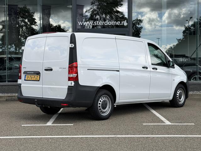 Mercedes-Benz VITO 114 CDI Lang 2.0 RWD I Trekhaak I Automaat I Distronic I Stoelverwarming I Camera I Audi MB 40 I Alarm klasse 3 I DAB I Airco l Regensensor l Tweezitsbank l I Houten vloer I Deuren 180 gr te openen l