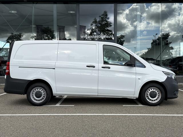 Mercedes-Benz VITO 114 CDI Lang 2.0 RWD I Trekhaak I Automaat I Distronic I Stoelverwarming I Camera I Audi MB 40 I Alarm klasse 3 I DAB I Airco l Regensensor l Tweezitsbank l I Houten vloer I Deuren 180 gr te openen l