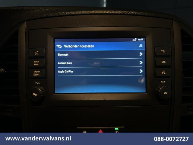 Mercedes-Benz VITO 116 CDI 164pk L3H1 Euro6 Airco | Camera | Navigatie | Apple Carplay | Cruisecontrol Android Auto, Parkeersensoren, Bijrijdersbank