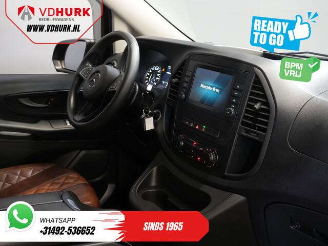 Mercedes-Benz VITO 114 CDI Aut. DC Dubbel Cabine Buffl Leder/ 2x Schuifdeur/ Carplay/ Navi/ Spoiler/ Frontlip/ Sidebars/ 18"LMV/ Cruise/ Airco