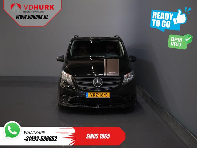 Mercedes-Benz VITO 114 CDI Aut. DC Dubbel Cabine Buffl Leder/ 2x Schuifdeur/ Carplay/ Navi/ Spoiler/ Frontlip/ Sidebars/ 18"LMV/ Cruise/ Airco