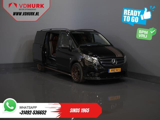 Mercedes-Benz VITO 114 CDI Aut. DC Dubbel Cabine Buffl Leder/ 2x Schuifdeur/ Carplay/ Navi/ Spoiler/ Frontlip/ Sidebars/ 18"LMV/ Cruise/ Airco