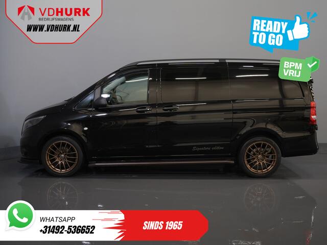 Mercedes-Benz VITO 114 CDI Aut. DC Dubbel Cabine Buffl Leder/ 2x Schuifdeur/ Carplay/ Navi/ Spoiler/ Frontlip/ Sidebars/ 18"LMV/ Cruise/ Airco